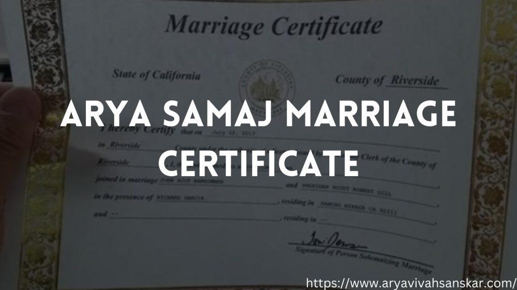 Arya Samaj Marriage in Crossing Republik